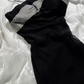 Elegant Vintage Black Halter Fitted Waist Slim Long Prom & Evening Party Dress gh8507