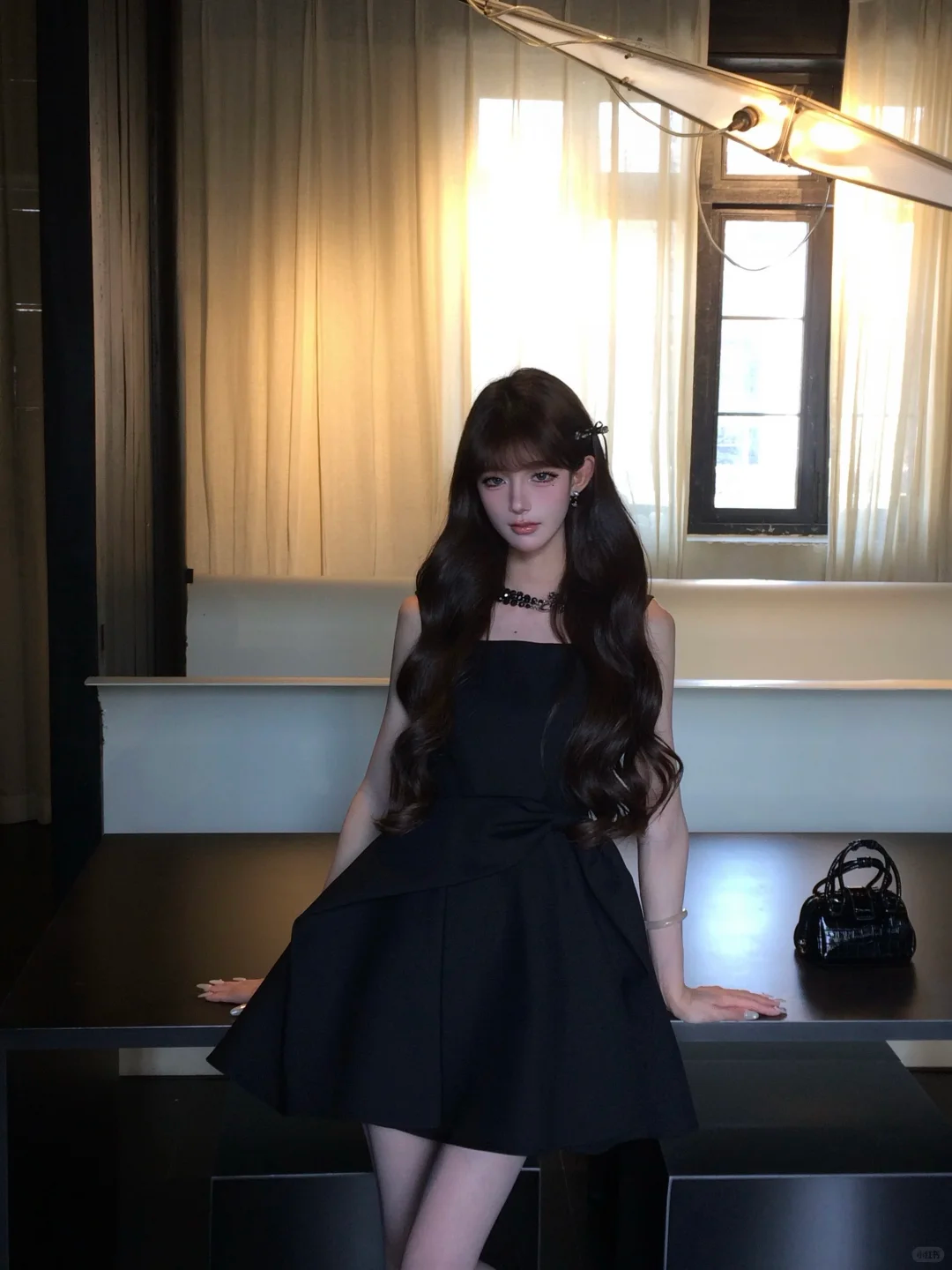 Women Elegant Black Strapless Homecoming Dress Square Neck Bow Waist A-Line Short Party Dress gh9419