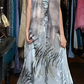 Zebra Print Strapless Long Formal Gown Rhinestone Beaded Waist Chiffon Split Prom Dress gh9636