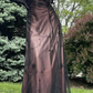✨Girlhomeshops-Black Sheer Tulle Floral Beaded Spaghetti Strap A Line Gothic Formal Prom Gown gh10262