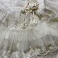 Vintage Luxury Off White Strapless Prom & Evening Party Dress, Beaded Embroidery, Fitted Waist gh8534