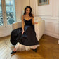 Robe de soirée longue en satin et tulle, robe de bal, robe de soirée ...