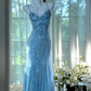 Vintage, langes, elegantes Chiffonkleid mit Perlenstickerei, ideal für Homecoming, Ball, Abendveranstaltungen, Geburtstagsfeiern, Dates oder Abschlussbälle (gh4681).