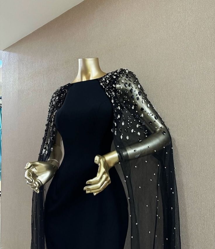 Girlhomeshops-Black exquisite beaded long tulle satin tight prom dress evening dress birthday party dress gh5384