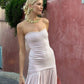 Pink Simple Elegant Long Tulle Ball Gown Evening Dress gh3017