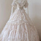girlhomeshops-White Princess Palace Tulle Long and Ground Ball Dress Adult Ceremony Dress gh5906