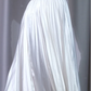 ✨Girlhomeshops-Halter Deep V Satin Prom Dress, White Pleated A-Line Beaded Evening Gown gh9947