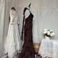 Retro Brown Halter Neck Fitted Hip Hugging Sexy Evening Gown gh7142