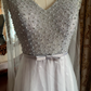 Haze Blue V-Neck Waist-Cinched Elegant Prom Gown, Evening Formal Dress gh7242