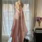 Rosa Elegante Exquisite Strass Lange Satin Chiffon Ballkleid Abendkleid Partykleid Geburtstagskleid Date Kleid gh4163