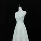 Light Green Strapless Embroidered Cinched Waist Slim Fit Elegant Long Romantic Dress, Wedding Gown gh8058