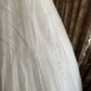 White Strapless Fitted Waist Voluminous Skirt Prom Gown, Birthday Party Dress, Wedding Bridal Gown gh7273