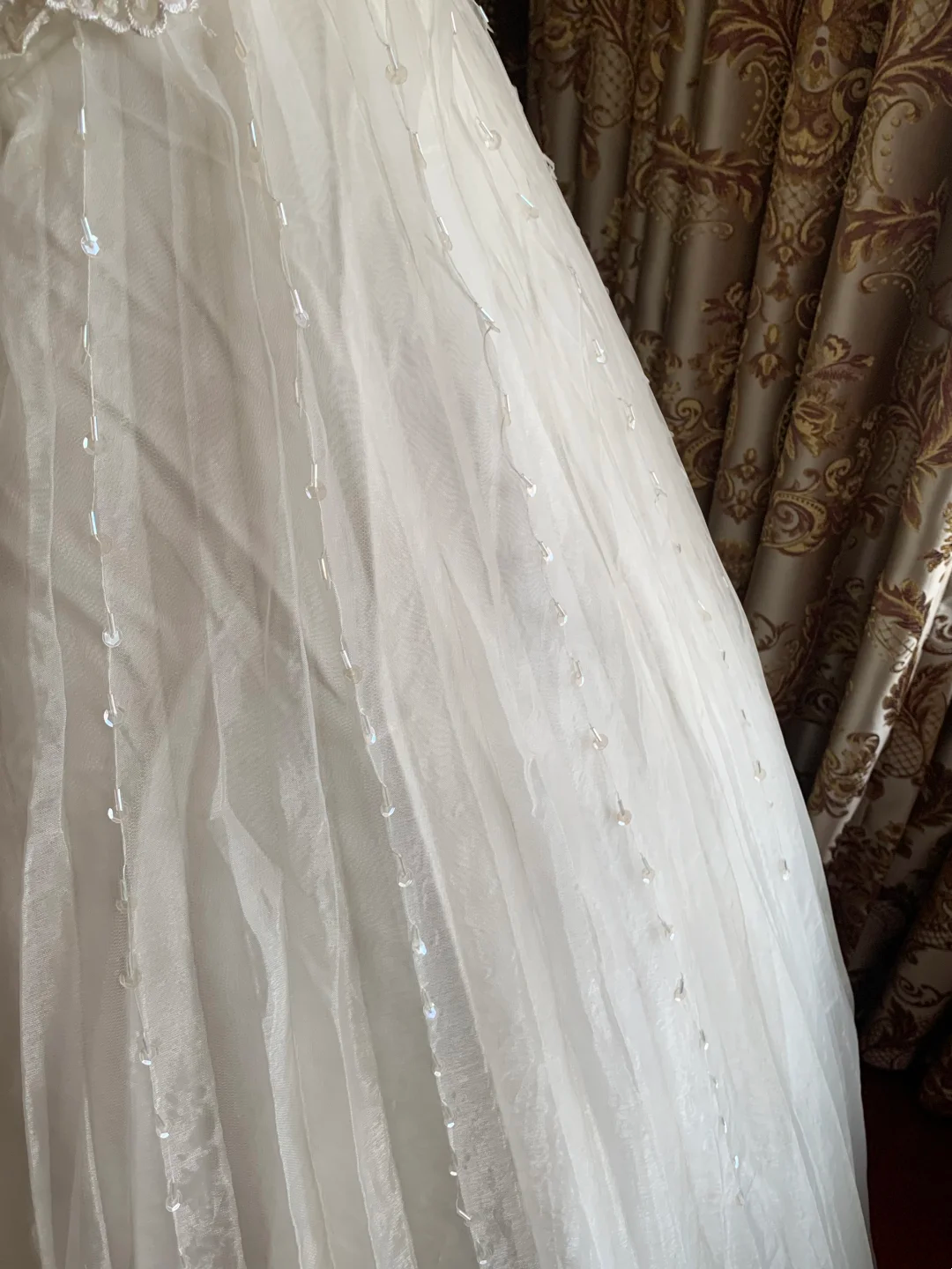 White Strapless Fitted Waist Voluminous Skirt Prom Gown, Birthday Party Dress, Wedding Bridal Gown gh7273