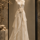 ✨Girlhomeshops-New Chinese Halter High Neck Lace Wedding Gown, Beaded Floral Bridal Dress with Bow gh10335