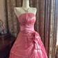 Light Pink Strapless Fitted Waist Voluminous Skirt Prom Gown, Birthday Party Dress gh7274