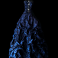 Dark Blue Strapless Waist-Cinching Puffy Skirt Prom Gown, Evening Formal Dress gh7320