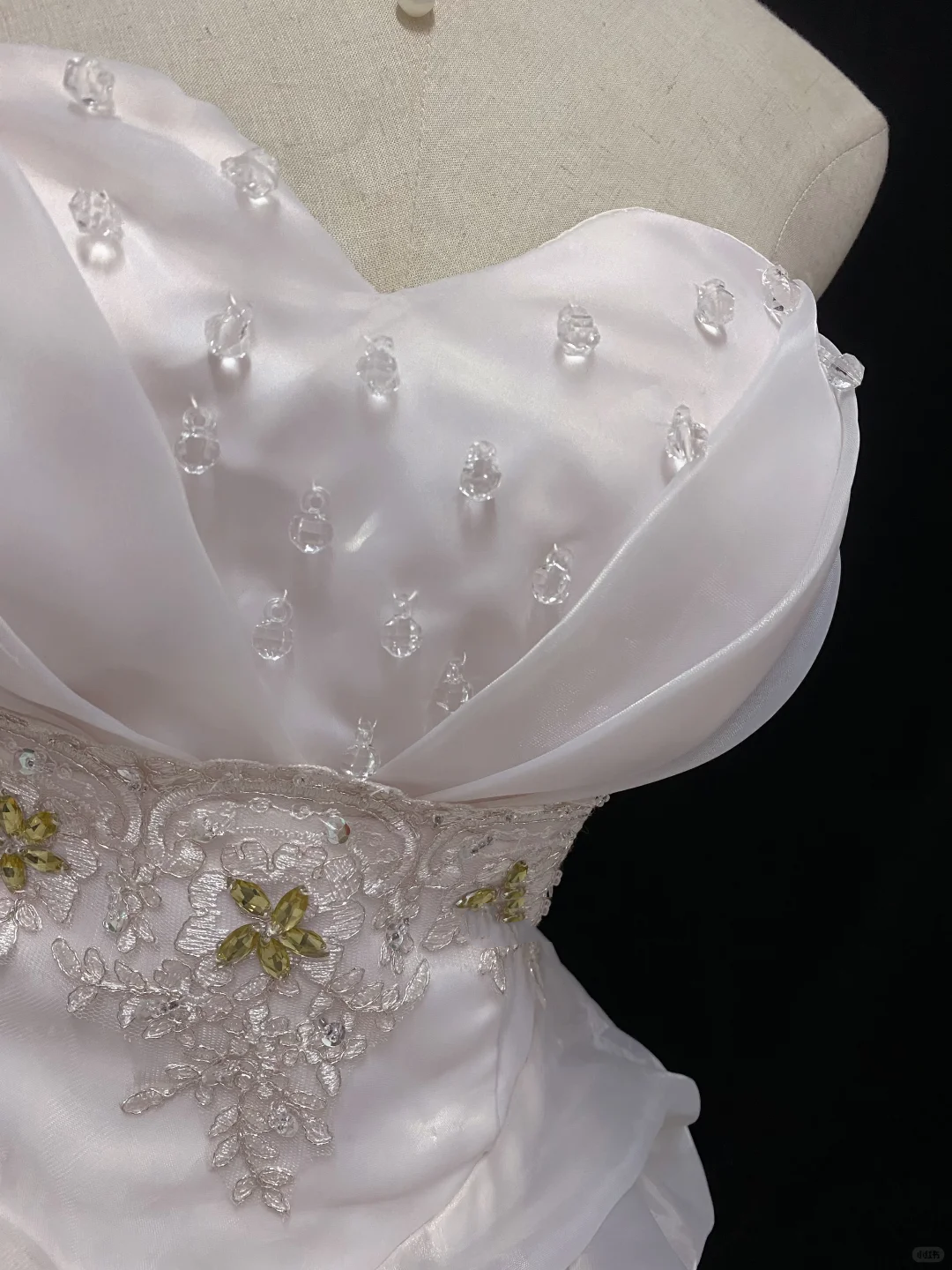Blush Pink Strapless Romantic Gown with Embroidery, Cinched Waist and Fluffy Cute Skirt, Wedding Dress & Bridal Gown gh8144
