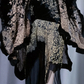✨Girlhomeshops-Black Gold Vintage Lace Prom Dress, Spaghetti Straps Asymmetrical Evening Gown gh9919