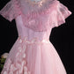 Pink Sweet Tulle Homecoming Dress Vintage Prom Dress Birthday Dress gh4542