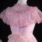 Pink Sweet Tulle Homecoming Dress Vintage Prom Dress Birthday Dress gh4542