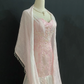 Blush Pink Embroidered Long Sexy Romantic Gown with Fitted Waist and Bodycon Cut, Wedding Dress & Bridal Gown gh8326