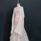 Blush Pink Embroidered Long Sexy Romantic Gown with Fitted Waist and Bodycon Cut, Wedding Dress & Bridal Gown gh8326