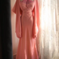 Pink Halter Waist-Fitted Retro Elegant Ball Gown, Evening Party Dress gh7132