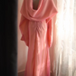 Pink Halter Waist-Fitted Retro Elegant Ball Gown, Evening Party Dress gh7132