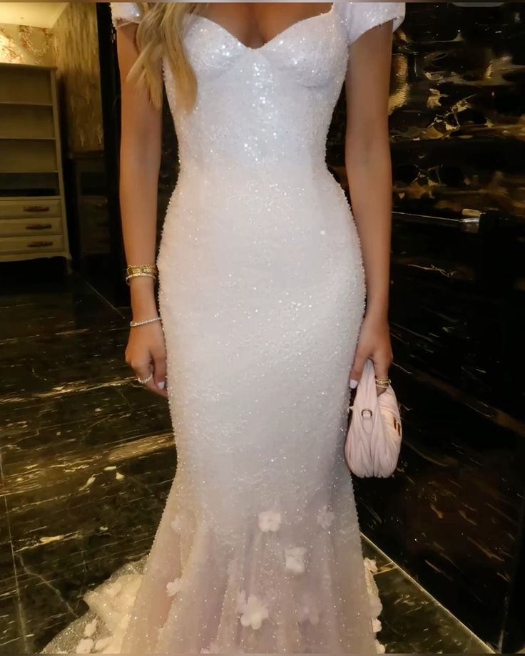 girlhomeshops-Pink Shiny Exquisite Floral Floor-Length Trailing Retro Elegant Prom Dress Evening Dress gh5945