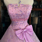 Girlhomeshops - Rosa glitzerndes Tüll-Prinzessinnen-Ballkleid, lang, formell, gh5358