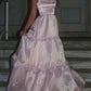 Pink Fashion Elegant Shiny A-line Spaghetti Strap Long satin Lace Ball Gown,Evening Dress,Party Dress gh3517