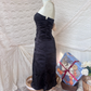 Black Strapless Waist-hugging Fitted A-Line Party & Evening Gown gh7144