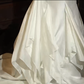 Ivory Strapless Sweetheart Mermaid Wedding Dress Satin Ruffled Skirt Bridal Gown gh9849