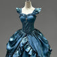 Robe de soirée longue en satin bleu, élégante et exquise, longueur au sol, robe de mariée gh4134