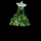 Green Strapless Vintage Short Evening Gown gh7145
