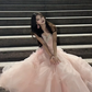 Light Pink Strapless Waist-Cinched Bodycon Mermaid Long Evening Dress, Fairy Gown, Romantic Gown gh7477