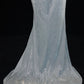 Silbernes, glänzendes Meerjungfrauen-Abendkleid mit schmaler Passform und langer Satin-Ballkleid-Abschlussballkleid gh4545