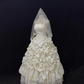 Off White Strapless Romantic Gown, Lace Fabric, Cinched Waist, Voluminous Tiered Skirt with Lace Trim, Wedding Gown gh8105