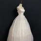 Blush Pink Spaghetti Strap Romantic Gown, Cinched Waist, Voluminous Princess Skirt, Wedding Dress & Bridal Gown gh8281