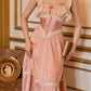 Pink Sweet Stylish Elegant Mid Length Exquisite Lace Satin Homecoming Dress Prom Dress Evening Dress Wedding Guest Party Dress Graduation Dress gh4071