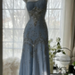 Elfenbeinfarbenes Vintage-Kleid, elegant, glänzend, exquisite Strass-Perlen, langes Chiffon-Ballkleid, Abendkleid, Geburtstagspartykleid, Abschlussballkleid, Abschlusskleid, gh3945