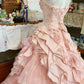 girlhomeshops – Kleid zum 16. Geburtstag, rosa geblümtes Teenager-Kleid, langes Tüll-Ballkleid, Bar-Mizwa-Kleid, gh5636