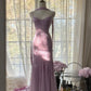 Pink Purple Gorgeous Shiny Elegant Exquisite Beaded Mermaid Slim Fit Long Chiffon Spaghetti Straps Tulle Sequins Formal Prom Dress Evening Dress Party Dress gh3654