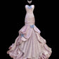 Pink sweet bow decoration long floor-length ball gown evening dress adult ceremony birthday dress gh4100