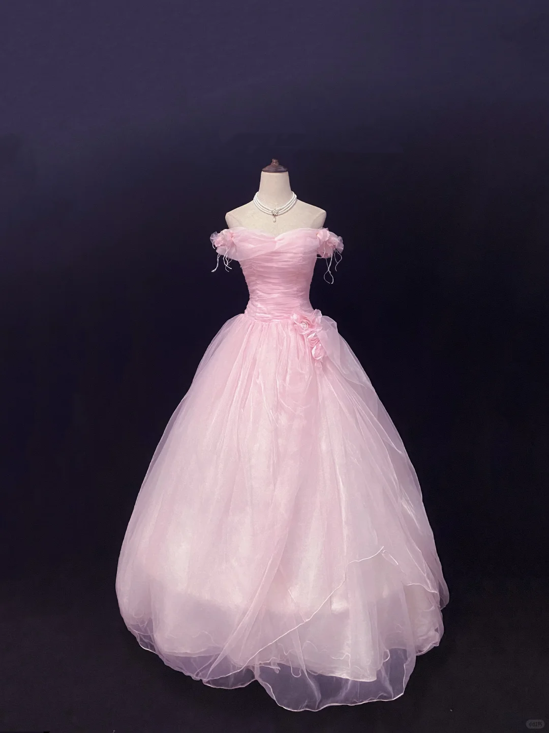 Light Pink Off Shoulder | Slim Waist | Princess Puffy Skirt | Wedding & Evening Dress gh8132