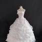 Blush Pink Strapless Long Romantic Gown, Cinched Waist, Voluminous Princess Skirt, Wedding Dress & Bridal Gown gh8217