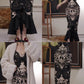 Vintage Dark Romantic Court Style Lace Paneled Ankle-Length Mermaid Butterfly Print Camisole Gown - Slim Elegant Dress for Dinner & Party Events gh6490