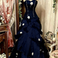 Robe de soirée longue en tulle violet, rose, bleu, dégradé, mode rétro, élégante, délicate, florale, perles, douce et élégante, longueur au sol, gh4156