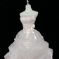 Light Pink Strapless Cinched Waist Voluminous Princess Skirt Long Romantic Dress, Wedding Gown gh7952