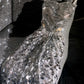 girlhomeshops--Silver sparkling sequins glittering long prom dress prom dress gh5696